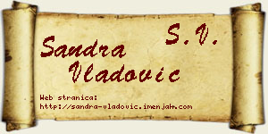 Sandra Vladović vizit kartica